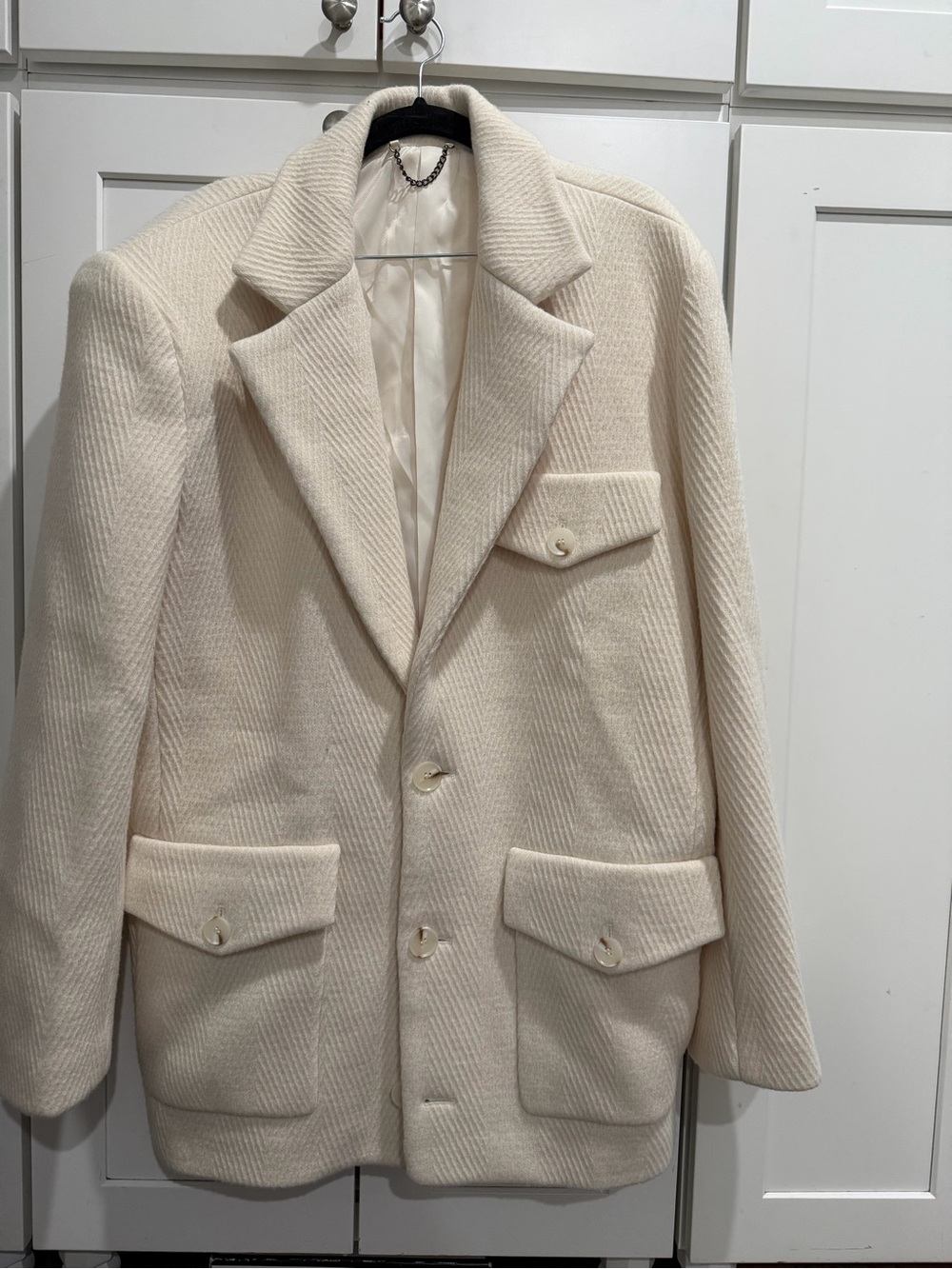 The Very Oversized Blazer in Ivory - Picture 13 of 13